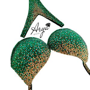 Bikini de competición - Royal Emerald - Bikini/Wellness Fitness